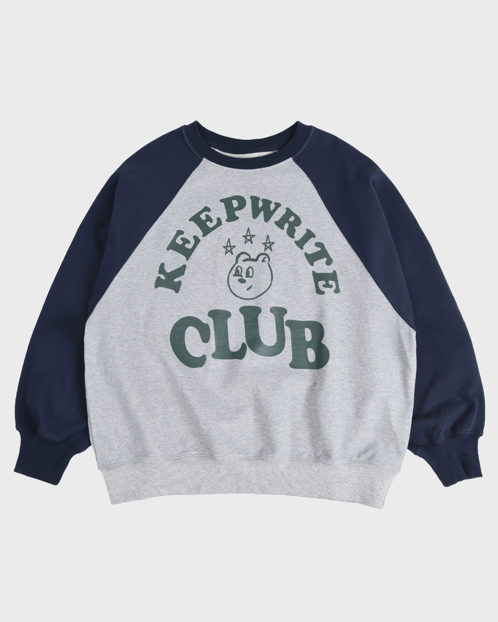 Keep Writing Club Raglan Sweatshirts (Navy)