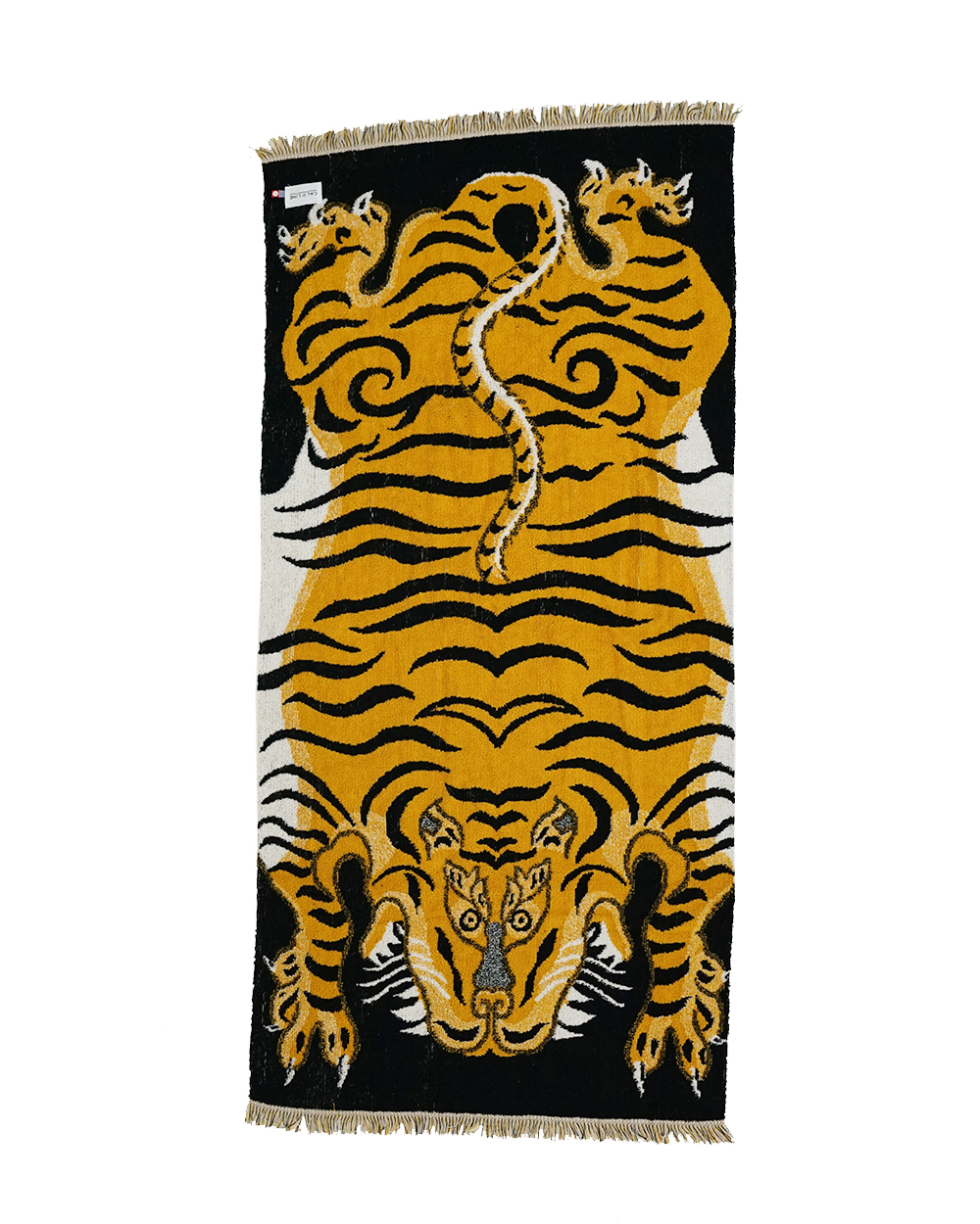 CAL O LINE Tibetan tiger blanket towel (Yellow)