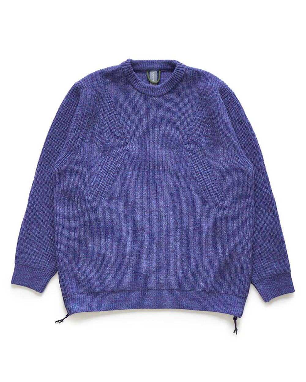 언어펙티드 Oversized side zip knit (Purple melange)