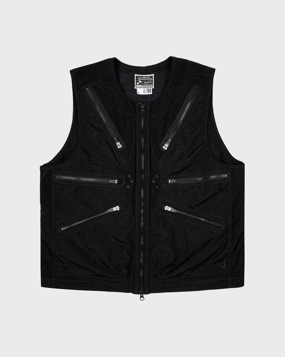 Radial Pocket Detail Mountain Vest (Black)