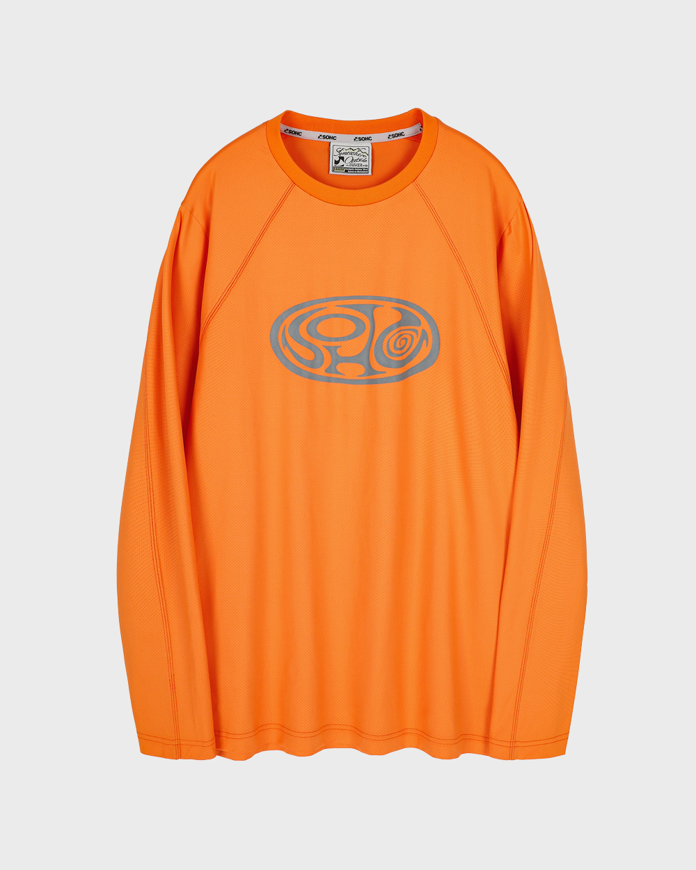 Hatching Egg SOHC Reflective Print T-Shirt (Orange)